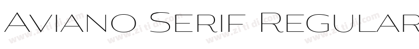 Aviano Serif Regular字体转换